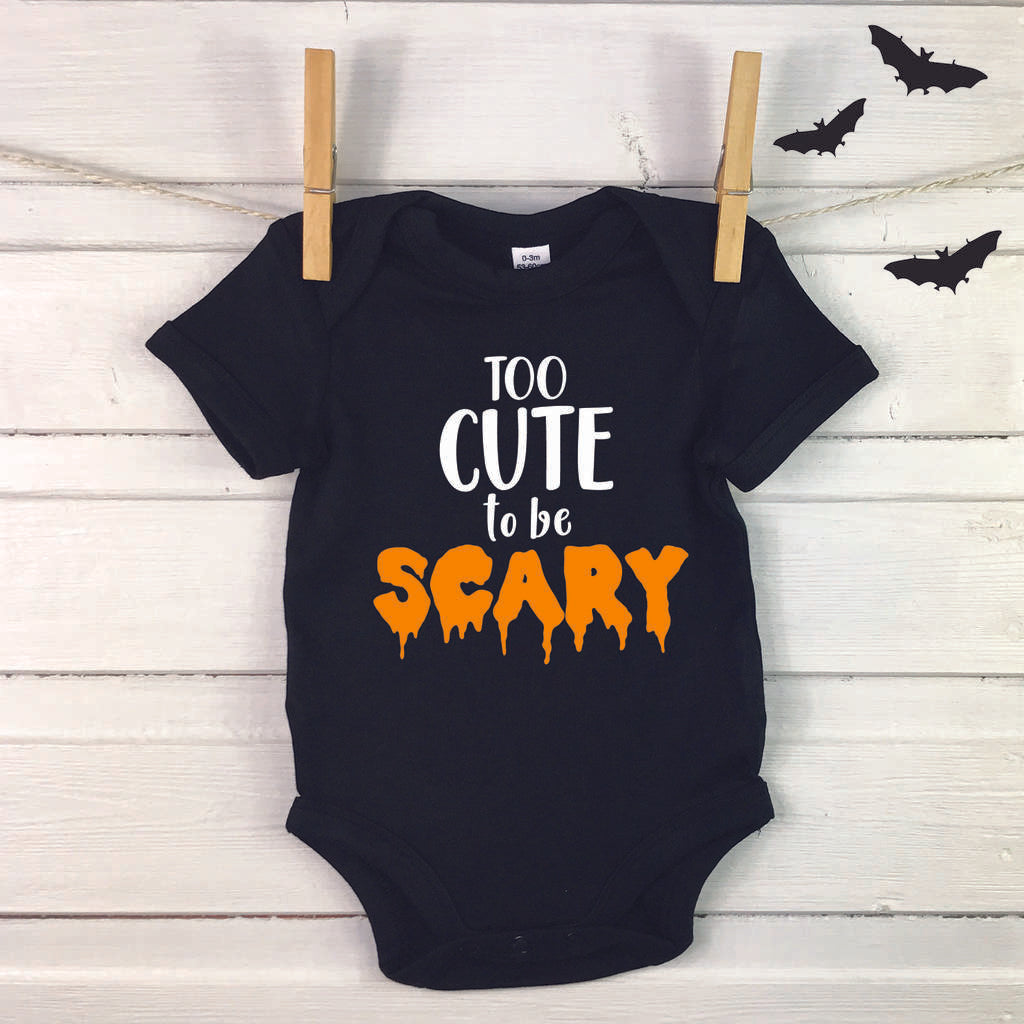 Too Cute To Be Scary Halloween Babygrow - Lovetree Design