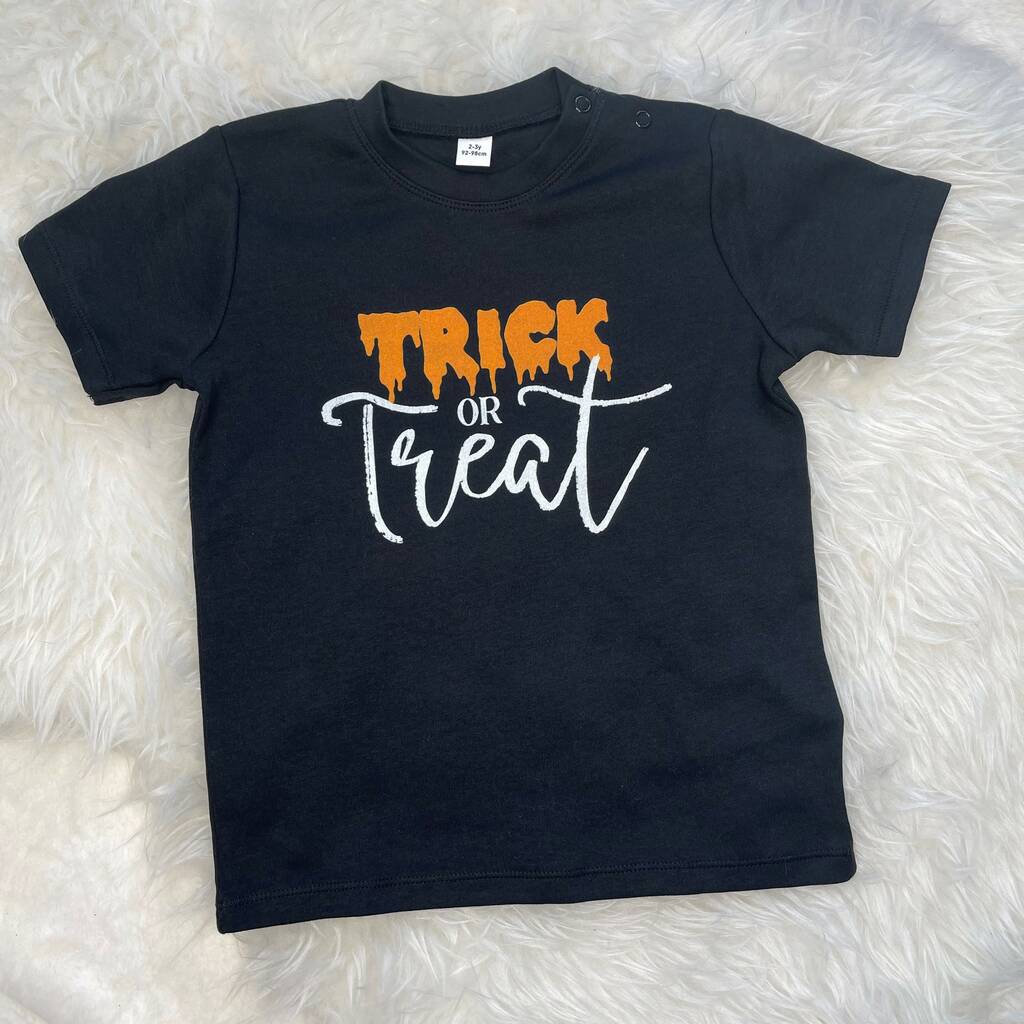 Trick Or Treat Kids Halloween T Shirt Or Babygrow - Lovetree Design