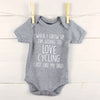When I Grow Up I'm Going To Love… Like My Dad Babygrow - Lovetree Design