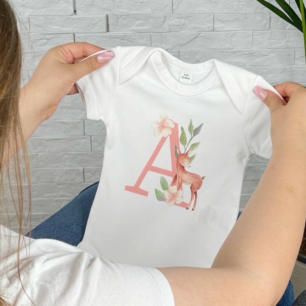 Woodland Animal Personalised Babygrow - Lovetree Design