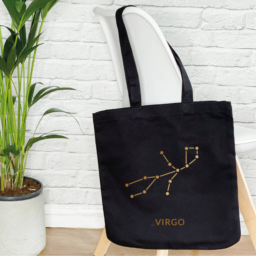 Zodiac Constellations Star Sign Tote Bag