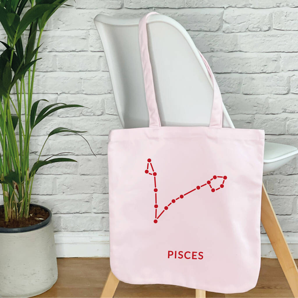 Zodiac Constellations Star Sign Tote Bag - Lovetree Design
