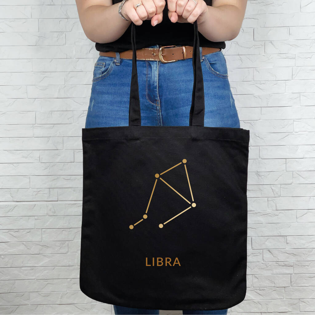 Zodiac Constellations Star Sign Tote Bag - Lovetree Design