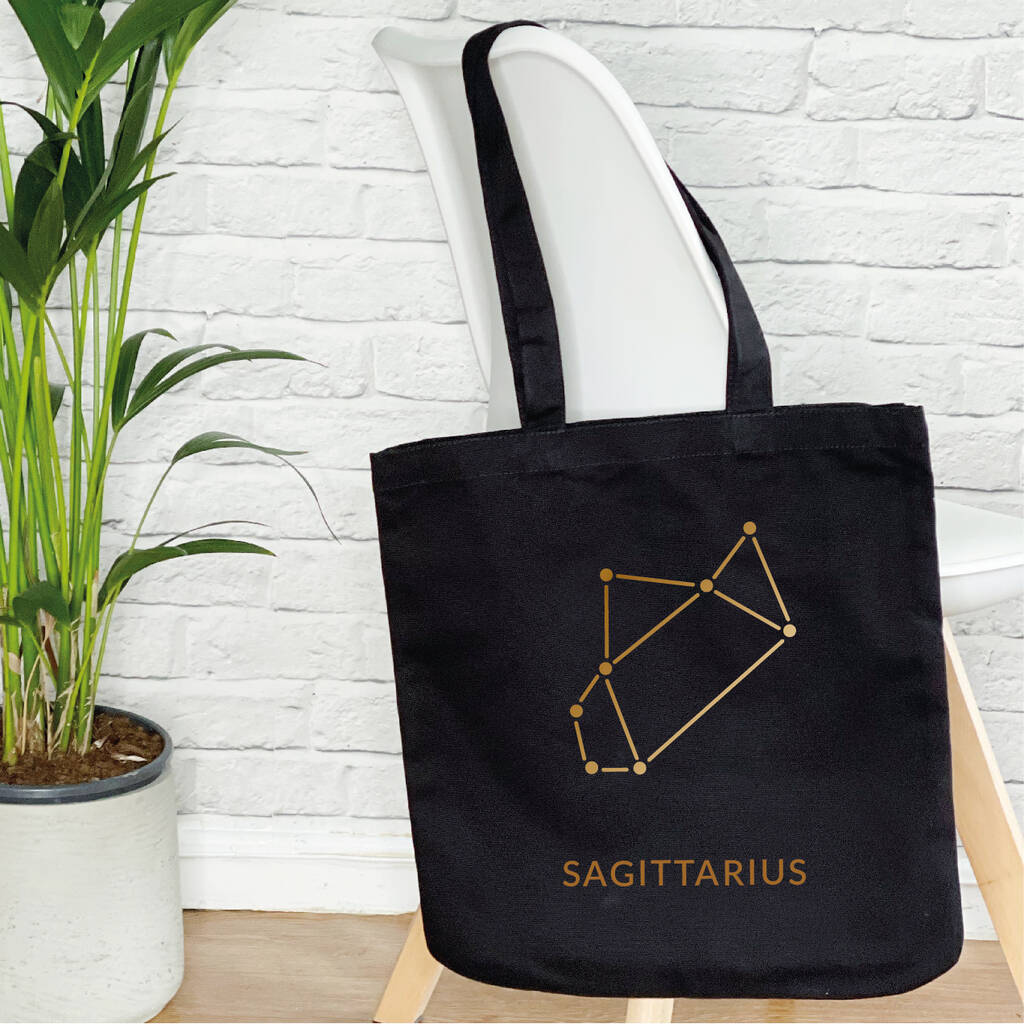 Zodiac Constellations Star Sign Tote Bag - Lovetree Design