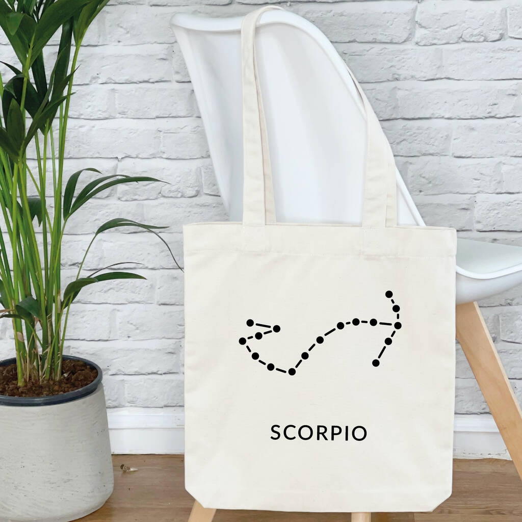 Zodiac Constellations Star Sign Tote Bag - Lovetree Design