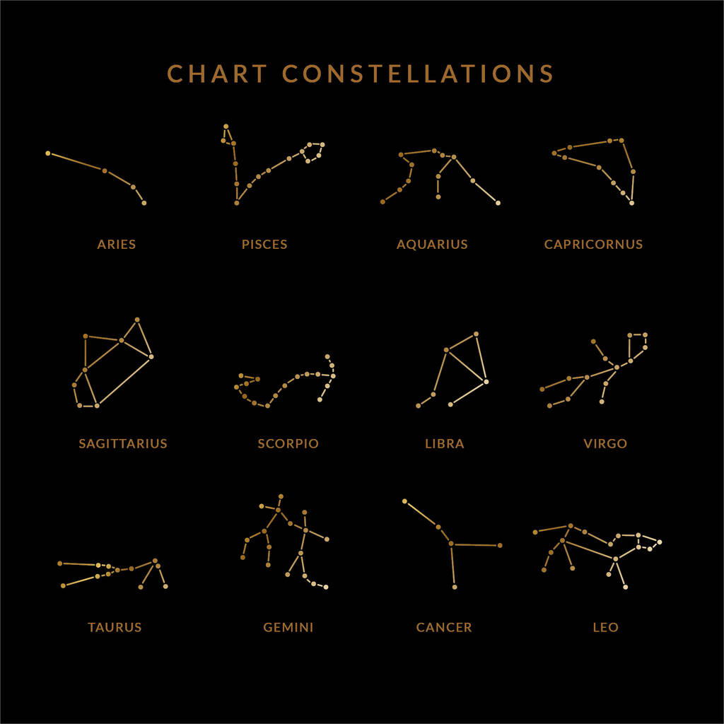 Zodiac Constellations Star Sign Tote Bag - Lovetree Design