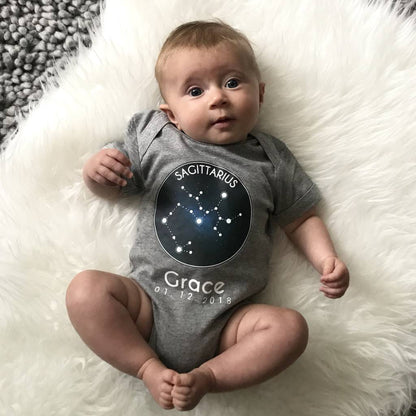 Star Sign Personalised Babygrow - Lovetree Design