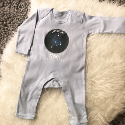 Star Sign Personalised Babygrow - Lovetree Design