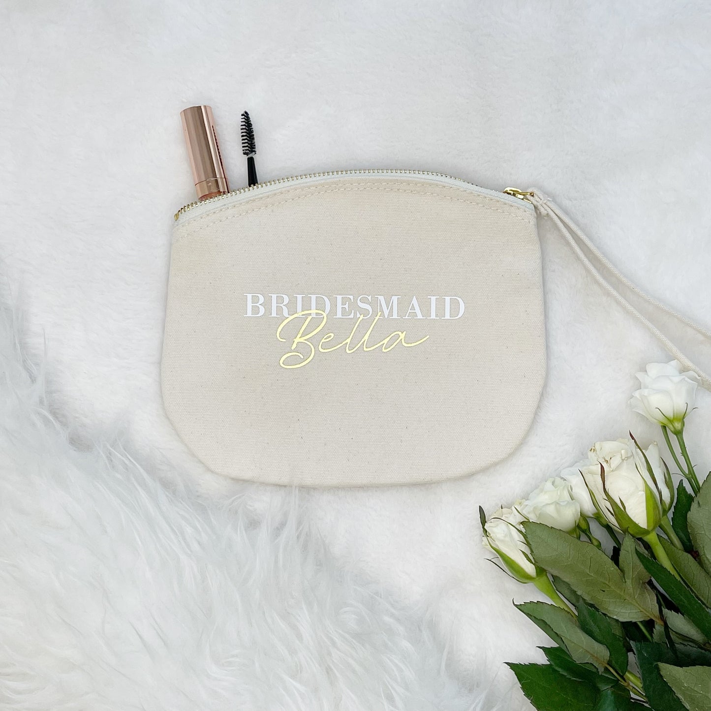 Bridesmaid Personalised Wedding Make Up Bag - Lovetree Design