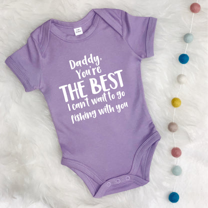 Daddy You're The Best … Personalised Babygrow - Lovetree Design