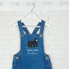 Gorilla Strong And Brave Personalised Kids Dungarees