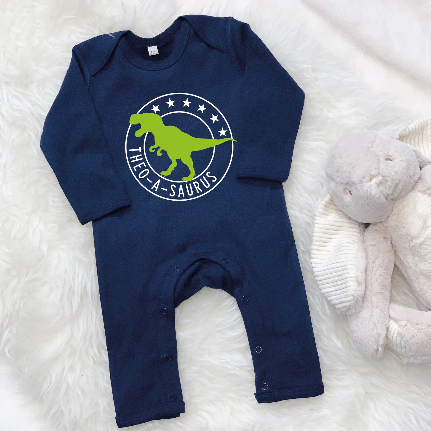 Personalised Dinosaur Babygrow - Lovetree Design