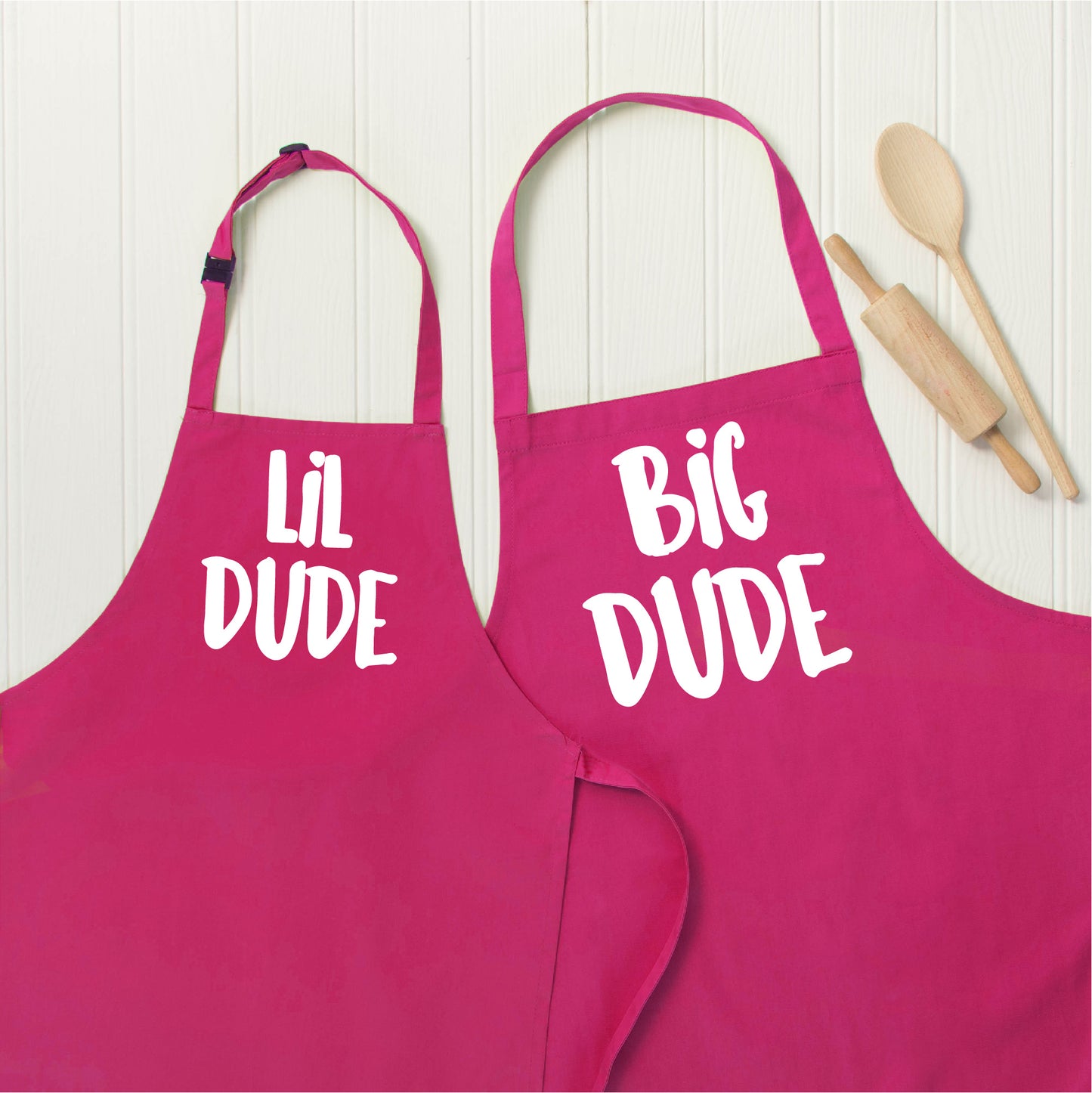 Big Dude / Lil Dude Father And Son Apron Set - Lovetree Design