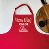 Adult And Child Personalised Pizza Chef Apron Set