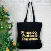 Prosecco, Parties And Presents Christmas Tote Bag - Lovetree Design