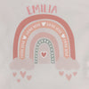 Personalised Little Love Rainbow Babygrow - Lovetree Design