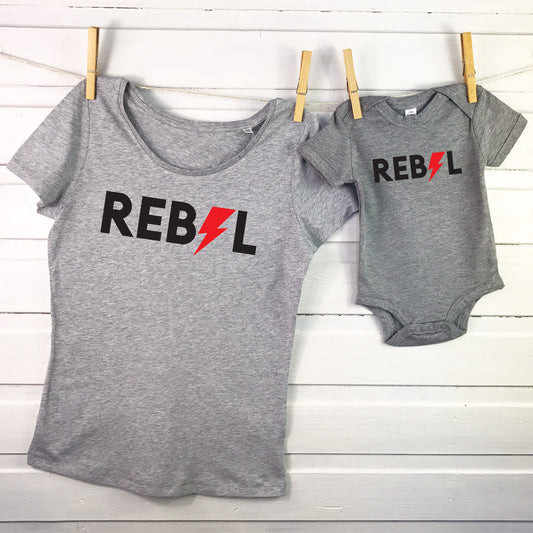 Rebel Rebel Mother And Child Matching T Shirts - Lovetree Design