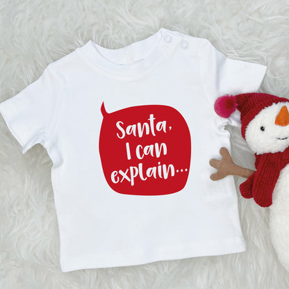 Santa I Can Explain Kids Christmas T Shirt - Lovetree Design