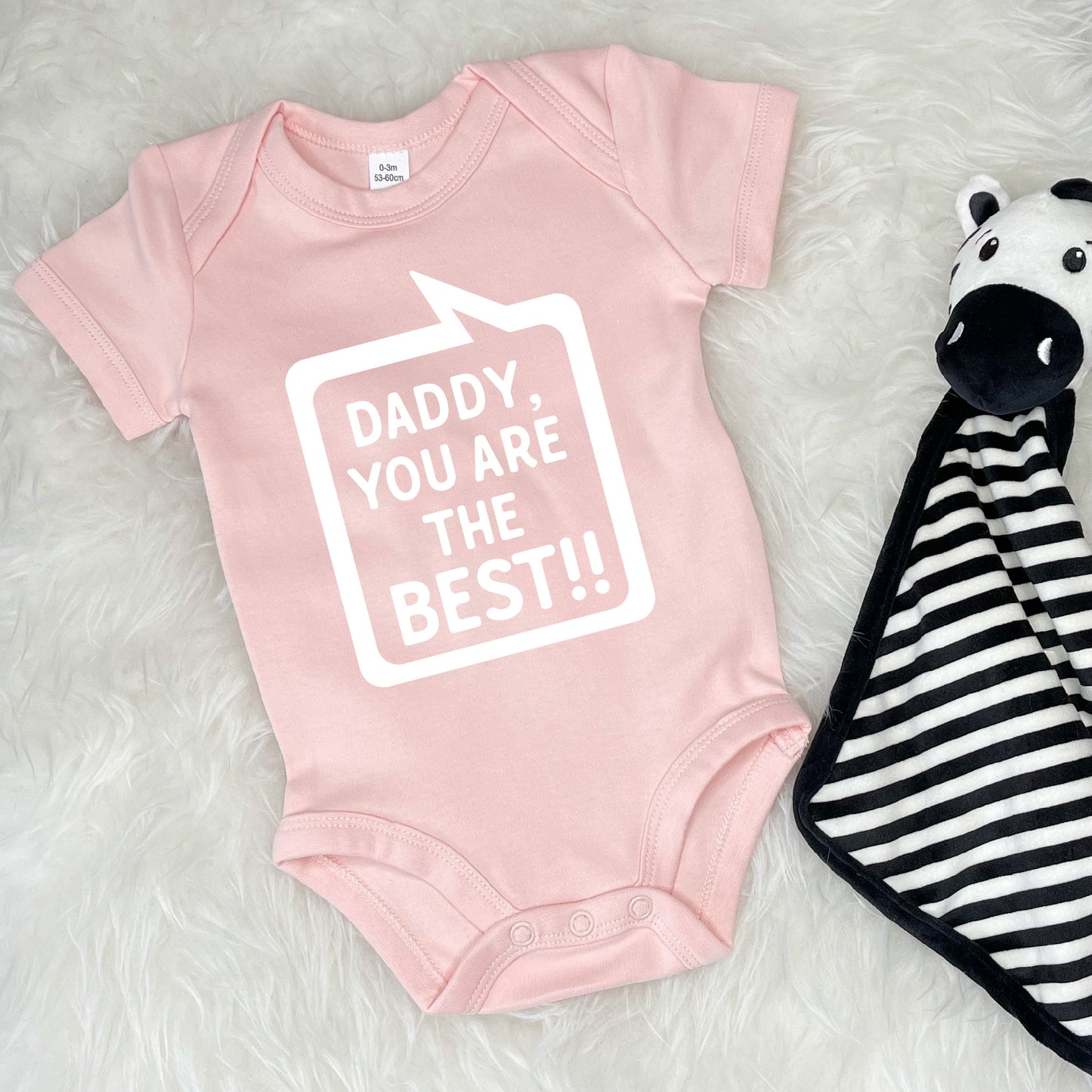 Daddy, You're The Best! Speech Bubble Babygrow - Lovetree Design