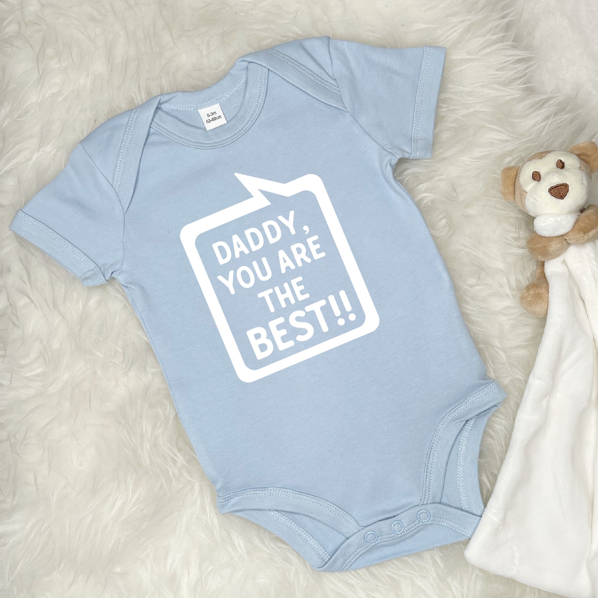 Daddy, You're The Best! Speech Bubble Babygrow - Lovetree Design