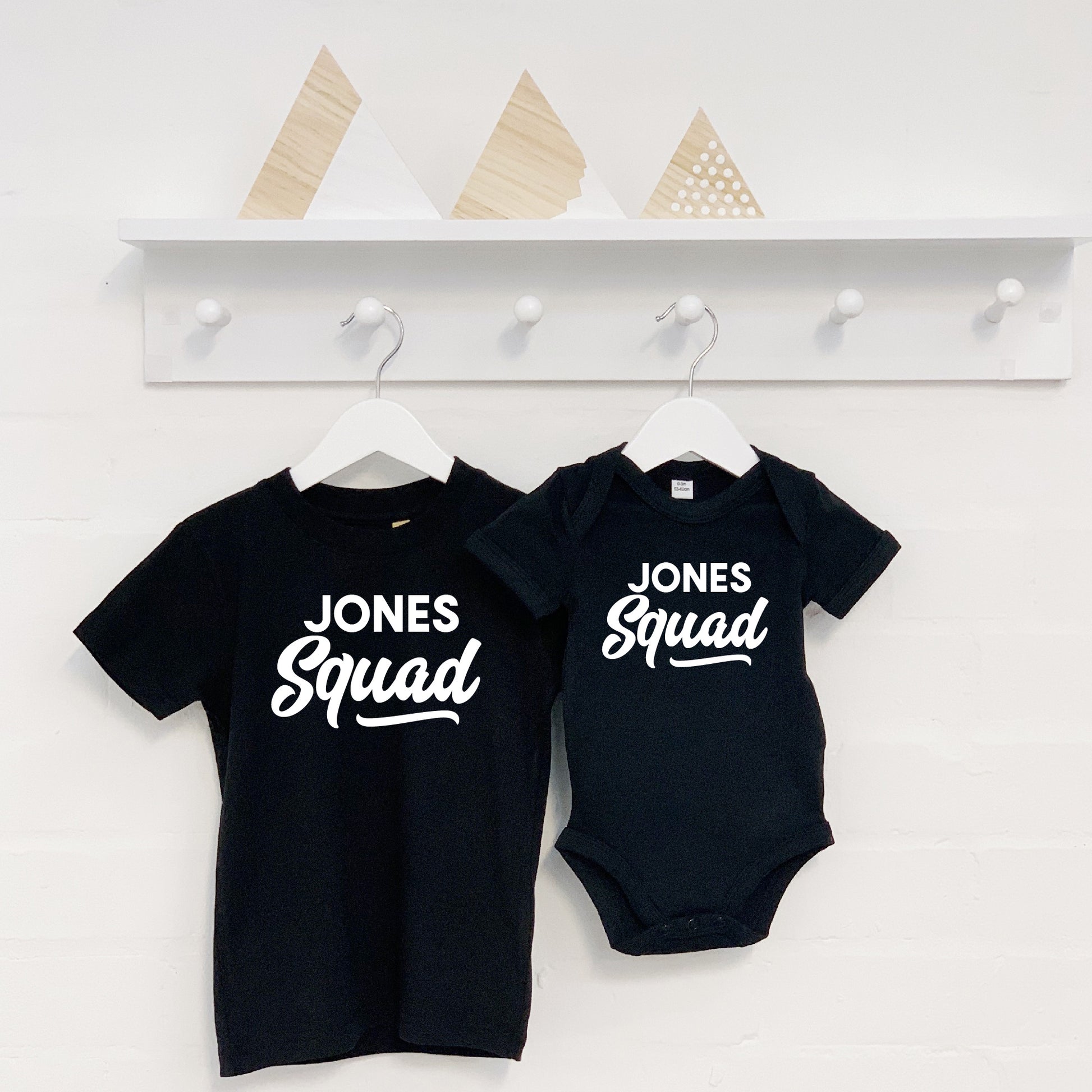 Personalised Squad Family Surname Matching T Shirt Set - Lovetree Design