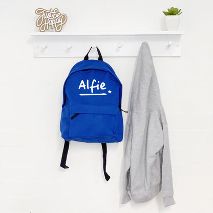 Personalised Name With Star Kids Rucksack - Lovetree Design