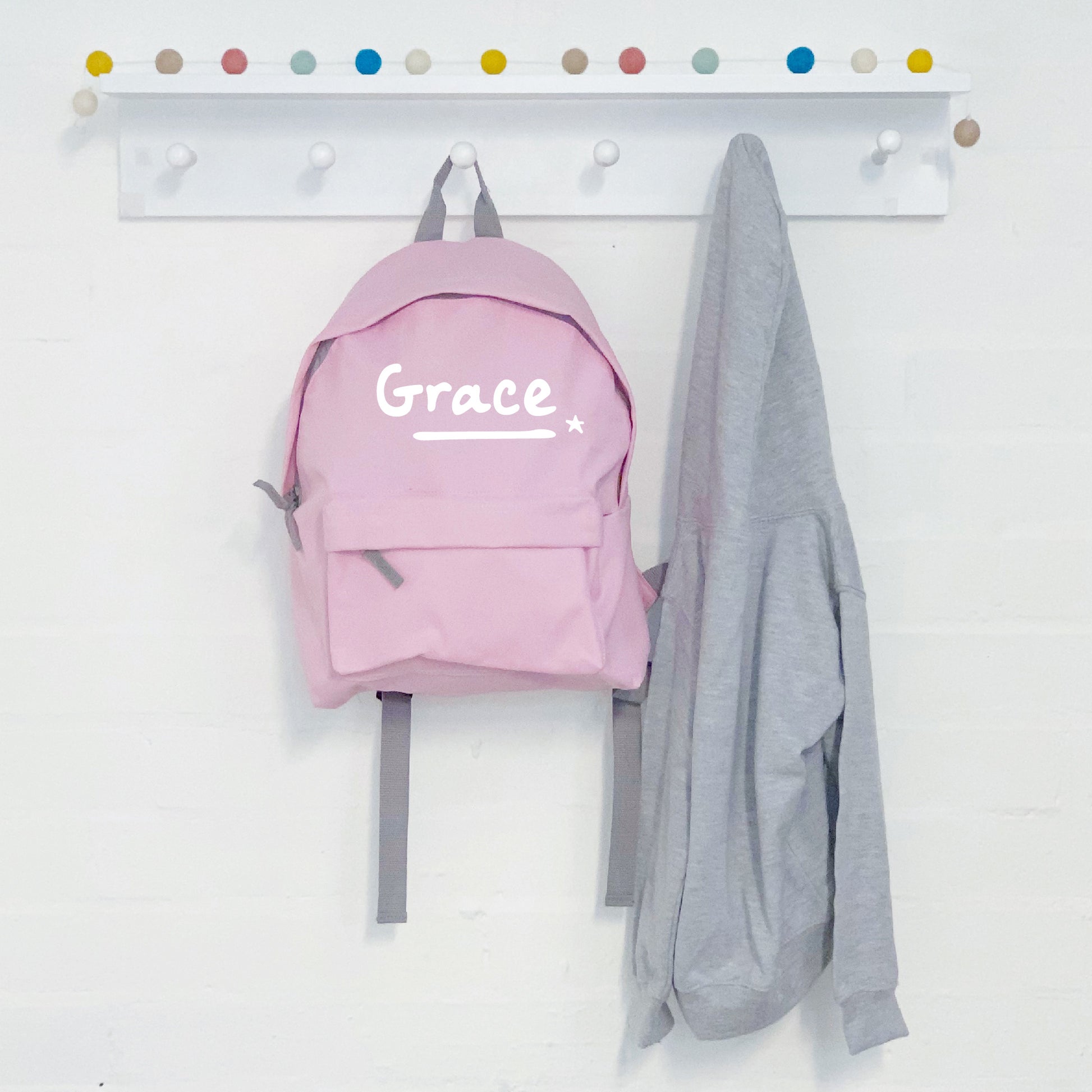 Personalised Name With Star Kids Rucksack - Lovetree Design