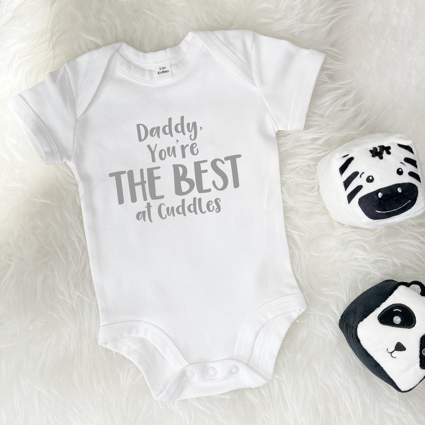 Daddy You're The Best … Personalised Babygrow - Lovetree Design