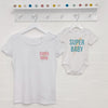 Super Mum Super Baby Mum And Baby T Shirt Set - Lovetree Design