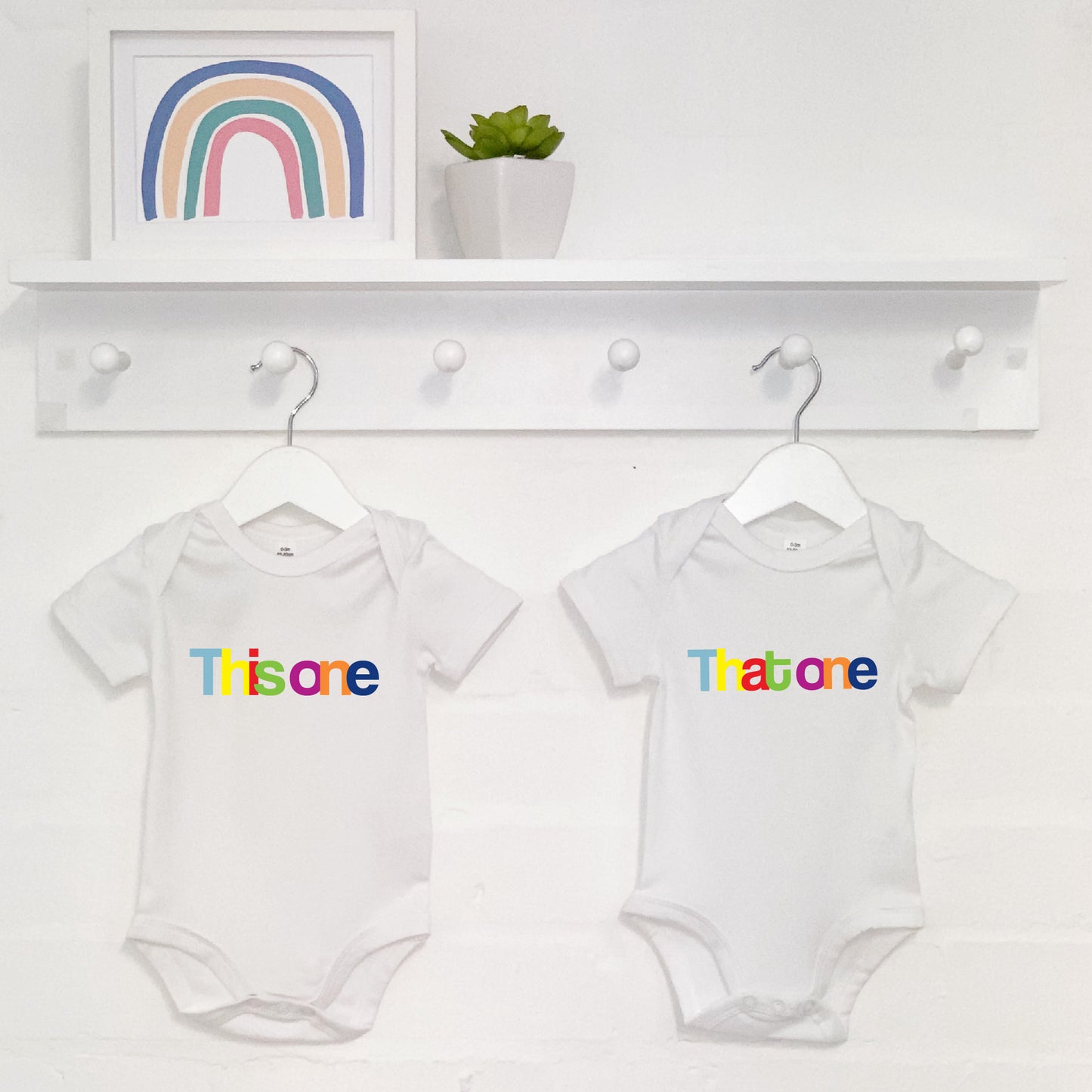 This One And That One Twin Babygrow Set - Lovetree Design