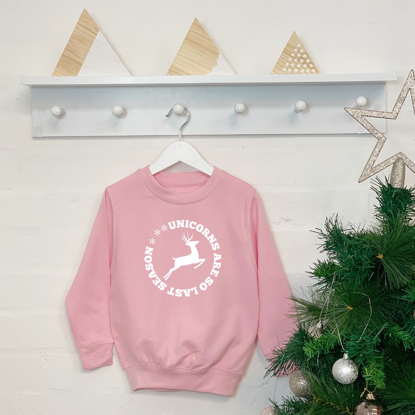 Unicorns Are So Last Season Kids Christmas Jumper - Lovetree Design