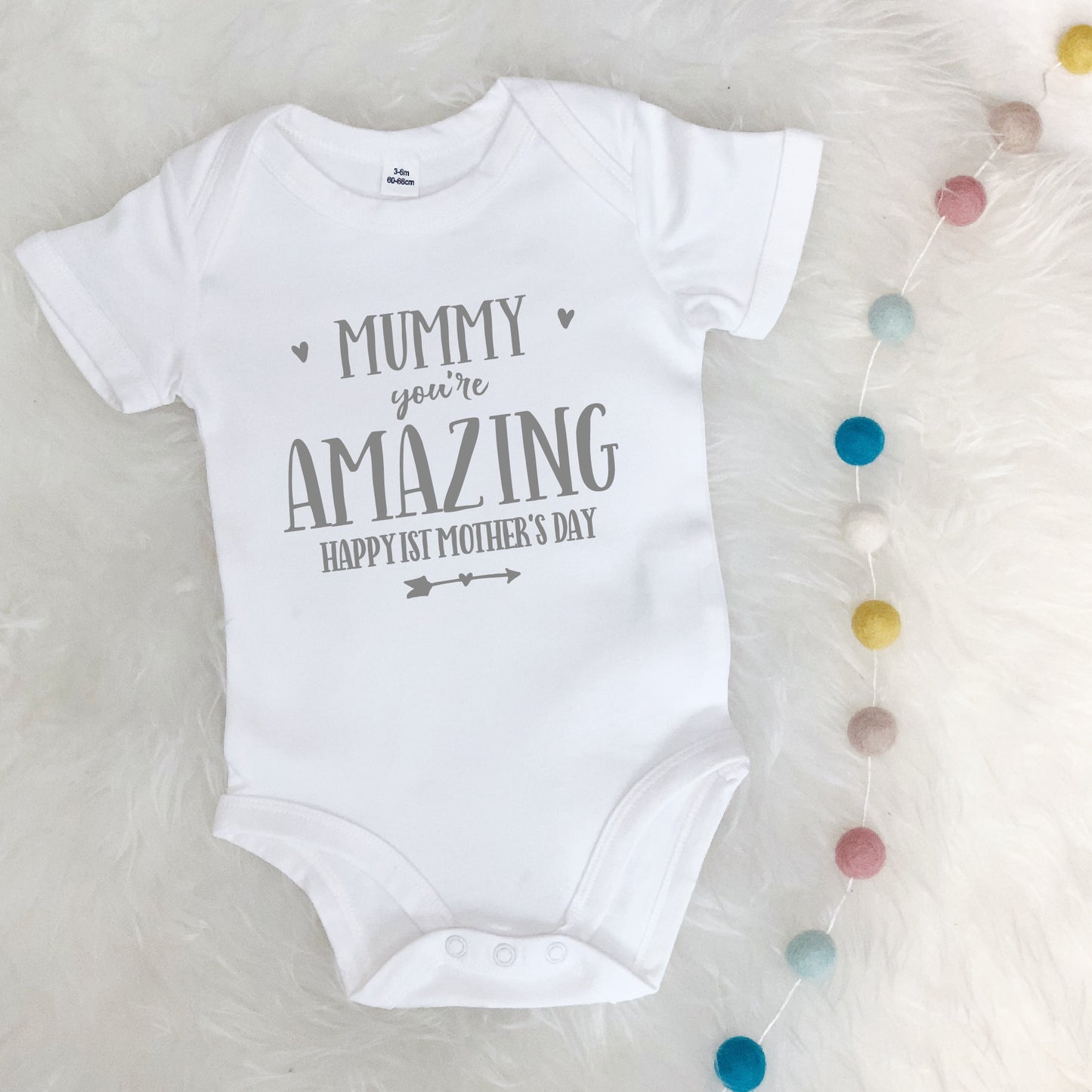 Mummy You're Amazing Happy Mother's Day Babygrow - Lovetree Design