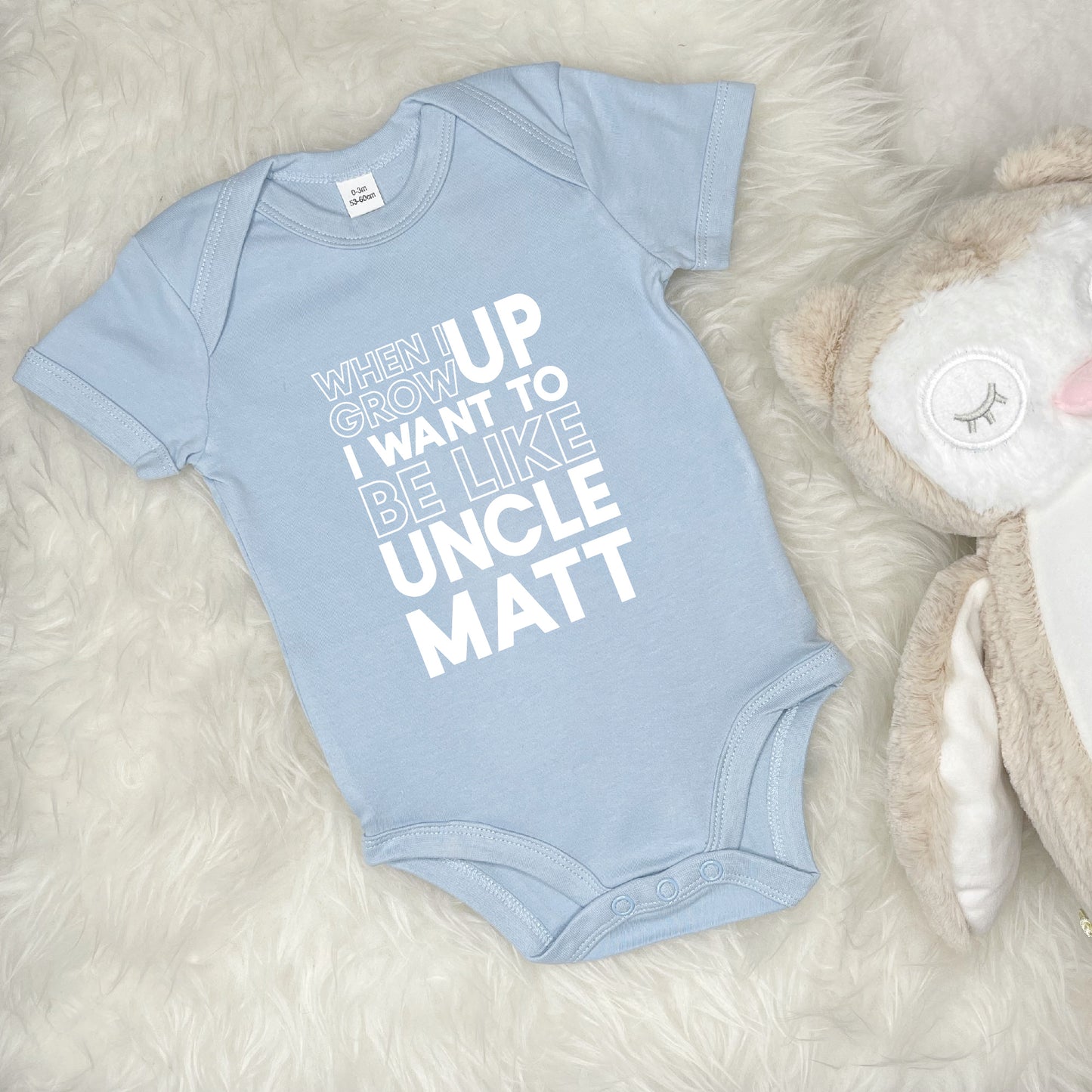 When I Grow Up I Want To Be Like… Personalised Babygrow - Lovetree Design