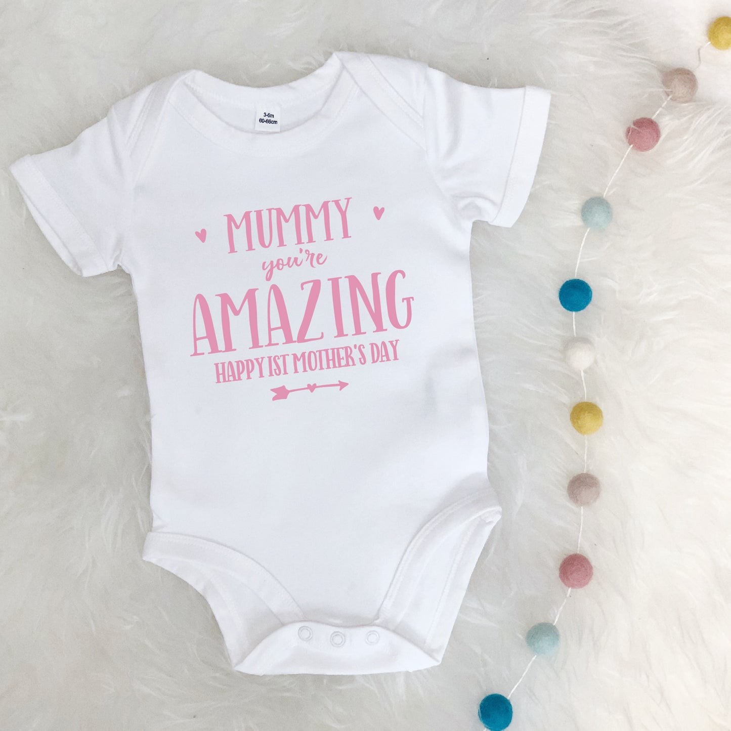 Mummy You're Amazing Happy Mother's Day Babygrow - Lovetree Design