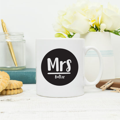 Personalised Mrs Mug - Lovetree Design