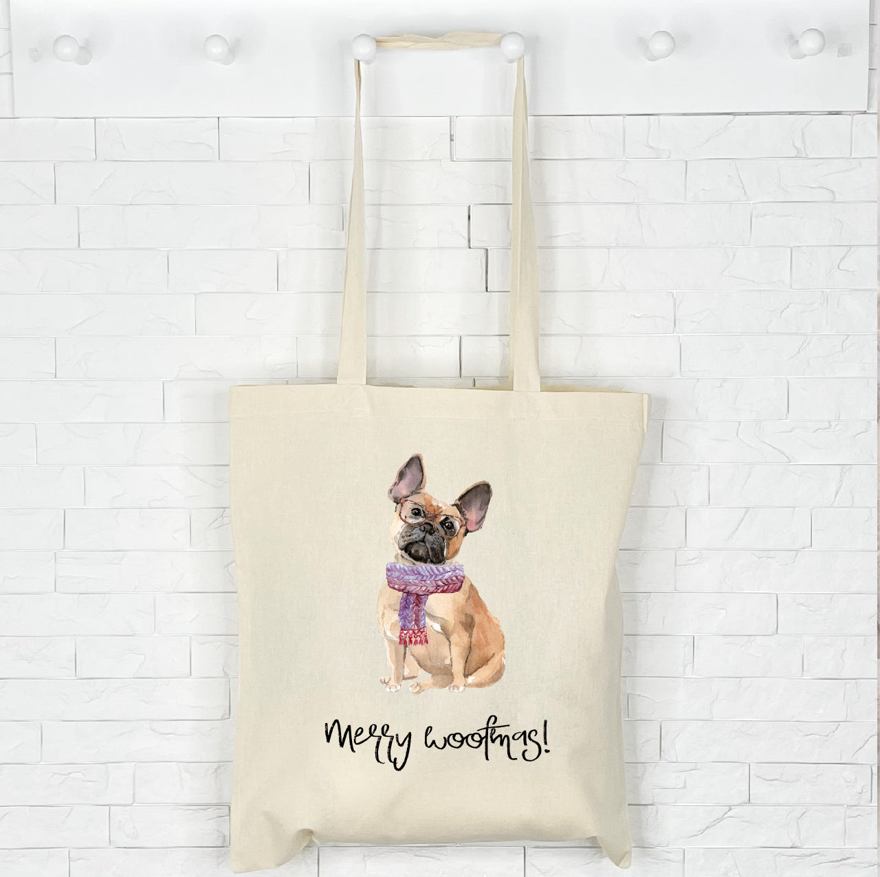 French Bulldog Christmas Tote Bag