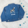 Zebra Personalised Baby/Kids Denim Jacket